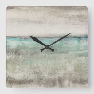 Aqua-Horizont Quadratische Wanduhr