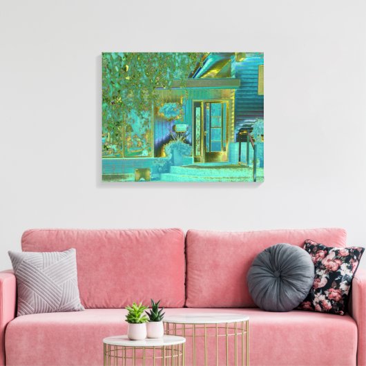 Aqua House 1 Leinwanddruck (Insitu (Wohnzimmer))