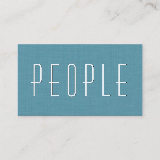 Aqua HUMAN RESSOURCES CONSULTANT Simple Style V54 Visitenkarte (Vorderseite)