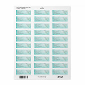 Aqua Hummingbird Jubiläum-Rücksendeadresse (Vorne)