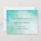 Aqua Hummingbird Wasserfarbe Save the Date (Vorderseite)