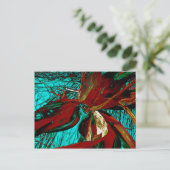 Aqua Husk Postcard Postkarte (Stehend Vorderseite)