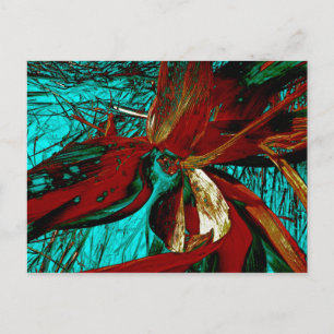 Aqua Husk Postcard Postkarte