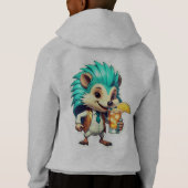 Aqua Igel Hoodie (Rückseite)