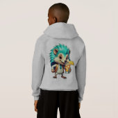 Aqua Igel Hoodie (Schwarz voll)