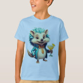 Aqua Igel T-Shirt (Vorderseite)