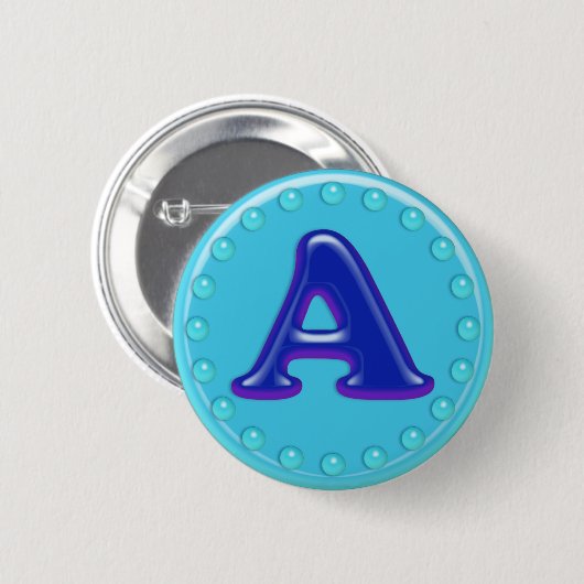 Aqua-Initiale A Button (Vorne & Hinten)