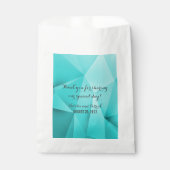 Aqua Jewel Tones Gastgeschenk Hochzeit Bags Geschenktütchen (Vorderseite)