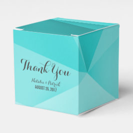 Aqua Jewel Tones Gastgeschenk Hochzeit Boxes Geschenkschachtel