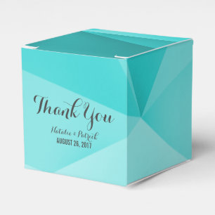 Aqua Jewel Tones Gastgeschenk Hochzeit Boxes Geschenkschachtel