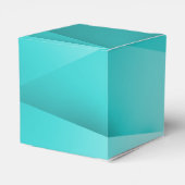 Aqua Jewel Tones Gastgeschenk Hochzeit Boxes Geschenkschachtel (Rückseite)