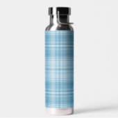 Aqua Kariert Pattern Trinkflasche (Links)