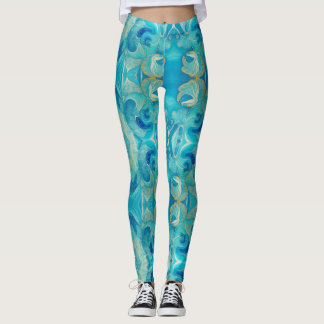 Aqua Kasih Wirbel Leggings