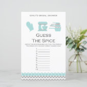 Aqua Kitchen Brautparty Game PRINTIERT (Stehend Vorderseite)