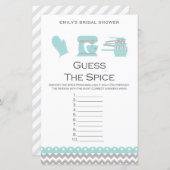 Aqua Kitchen Brautparty Game PRINTIERT (Vorne/Hinten)