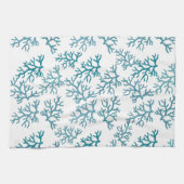 Aqua-Korallenriffmuster Küchentuch (Horizontal)