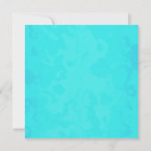 Aqua Kristall Hochzeit Einladung 2 (Rückseite)