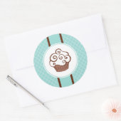 Aqua Lace Cupcake Stickers (Umschlag)