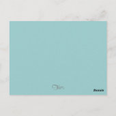 Aqua Lace Tischnummer (Rückseite)