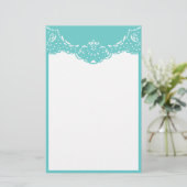 Aqua Lacy Briefpapier (Stehend Vorderseite)