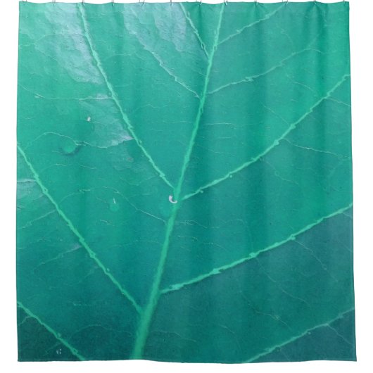 Aqua Leaf Duschvorhang (Vorderseite)