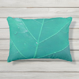 Aqua Leaf Kissen Für Draußen