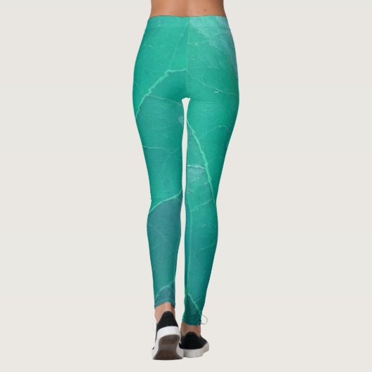 Aqua Leaf Leggings (Rückseite)