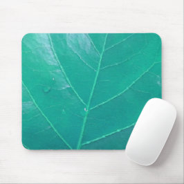 Aqua Leaf Mousepad