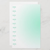 Aqua-Libellen-Schreibpapier Briefpapier (Vorne/Hinten)