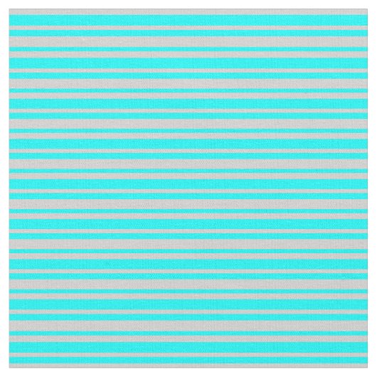 Aqua & Light Gray Lined Pattern Stoff (Nahaufnahme)