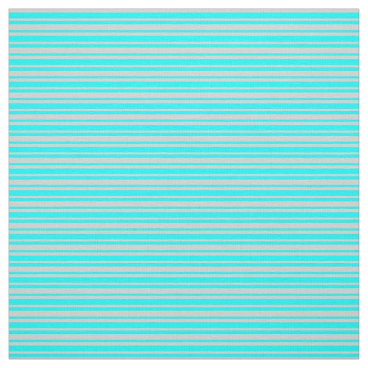 Aqua & Light Gray Lined Pattern Stoff (Muster)