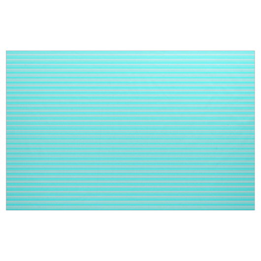 Aqua & Light Gray Lined Pattern Stoff (Fat Quarter (45,7 x 55,9 cm))