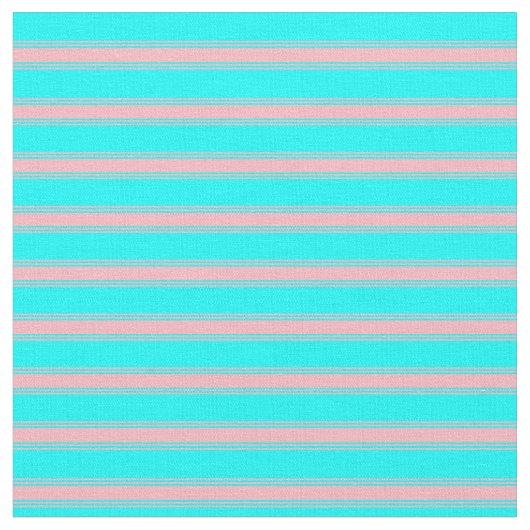 Aqua & Light Pink Farblinke Muster Stoff (Nahaufnahme)