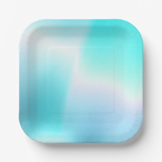 Aqua Lights Paper Plate Pappteller (Vorderseite)