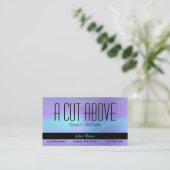 Aqua Lila Abstrakt Beauty Salon Terminkarte (Stehend Vorderseite)