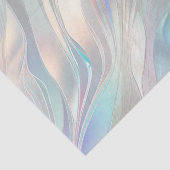 Aqua Lila Pearl Swirl Seidenpapier (Detail)