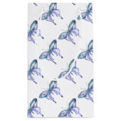 Aqua Lila Schmetterling Kleine Geschenktüte (Rückseite)