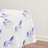 Aqua Lila White Unicorns Tischdecke (Beispiel)