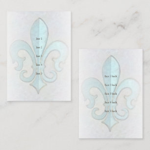 Aqua Lilie Insert Card