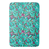 Aqua Lilies Bath Mat Badematte (Vorderseite Vertikal)