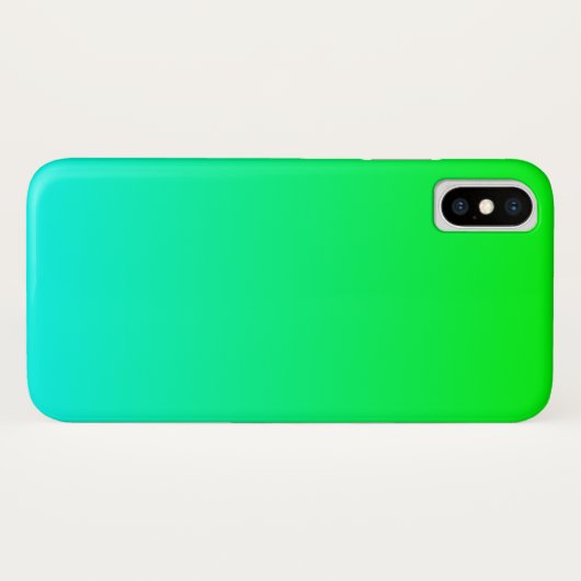 Aqua Limon Gradient Case-Mate iPhone Hülle (Rückseite (Horizontal))