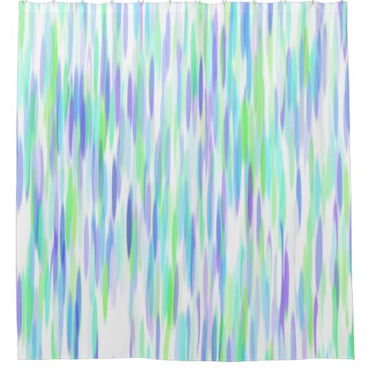 Aqua Limon Violet Abstrakt Duschvorhang (Vorderseite)