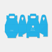 Aqua-Logo-Text Werbeverpackung Geschenkschachtel (Ungefaltet)