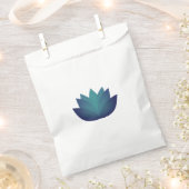 Aqua Lotus Blume Illustration Geschenktütchen (Ausgeschnitten)