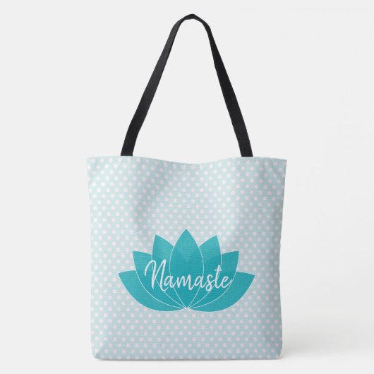 Aqua Lotus Yoga Tasche (Rückseite)