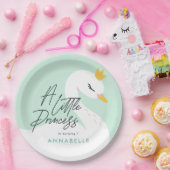 Aqua mädchenhaftes Foto wunderschönes Party Pappteller (Party)