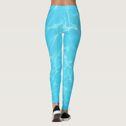 Aqua Magic Abstrakt Leggings (Rückseite)
