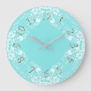 Aqua-Magical-Kinderzimmer-Multi-Sz Große Wanduhr