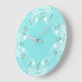 Aqua-Magical-Nursury-Multi-Sz Große Wanduhr (Winkel)