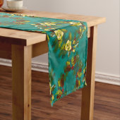 Aqua Magnolia Winter Table Runner Kurzer Tischläufer (Beispiel)